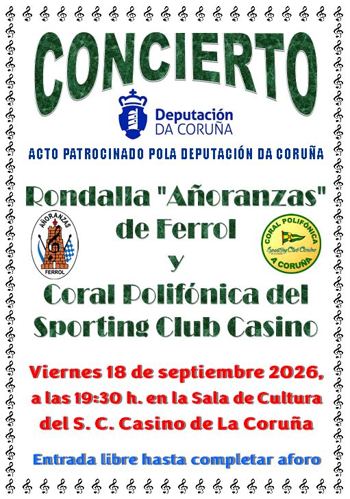 Concierto Polifónica Sporting Club Casino y Rondalla 